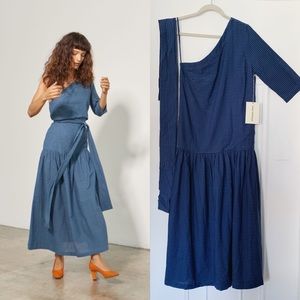 RARE Mara Hoffman Drop Ruffle One Shoulder Dress